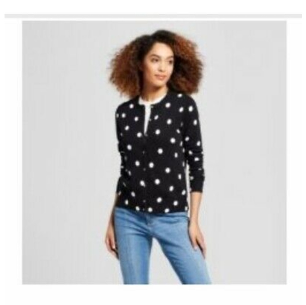 Any Day Polka Dot Cardigan NWT